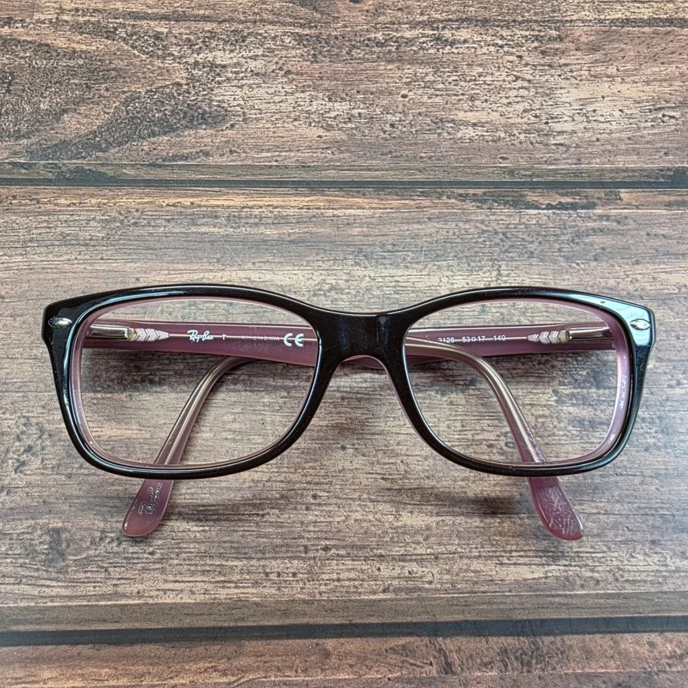 Ray-Ban RB 5228 2126 Dark Violet Rectangular Eyeglasses Frames 53-17-140